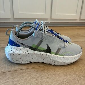 Size 9.5 - Nike Mens Crater Impact DB2477-020 Gray Running Shoes Sneakers